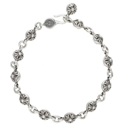Chrome Hearts No1 Ball 1 Cross Silver Bracelet