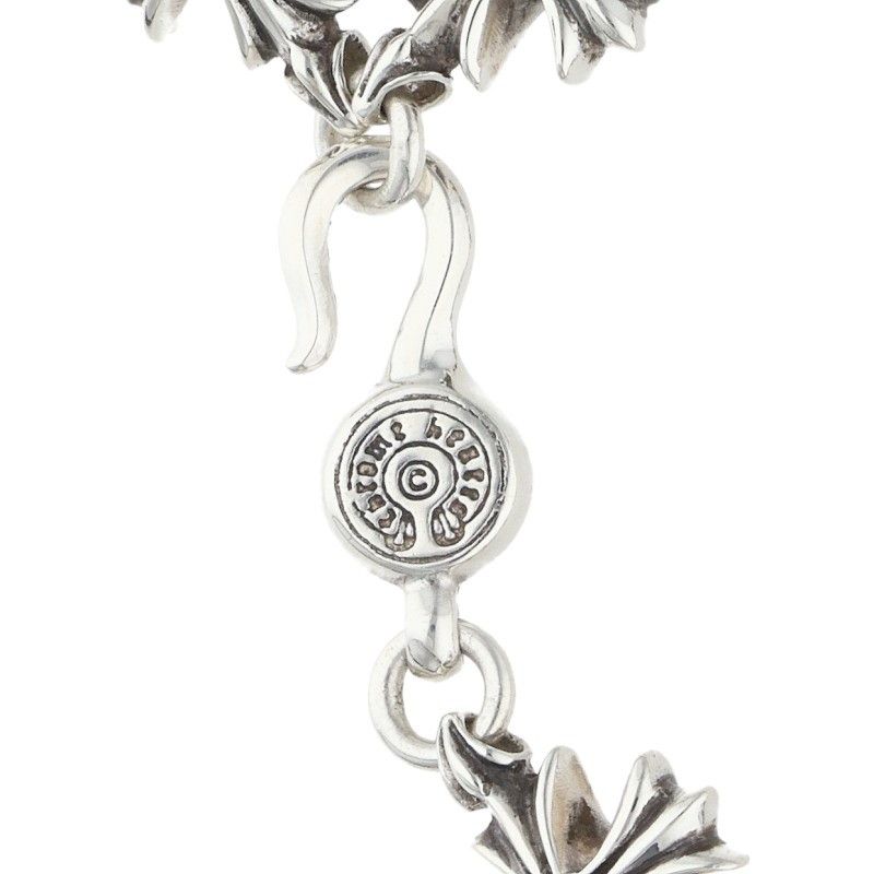 Chrome Hearts CO CH Plus Cutout Silver Bracelet — view 3