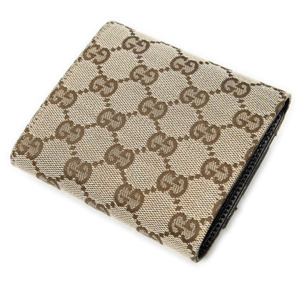 Gucci Horsebit Trifold Wallet Beige Brown GG Canvas — view 2