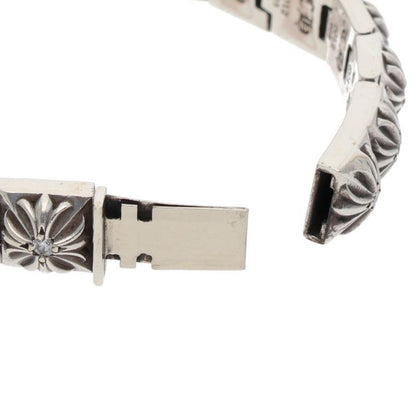 Chrome Hearts Pyramid Pls Lnk 3 8 P D Plus Link Pave Diamond Silver Bracelet — view 4