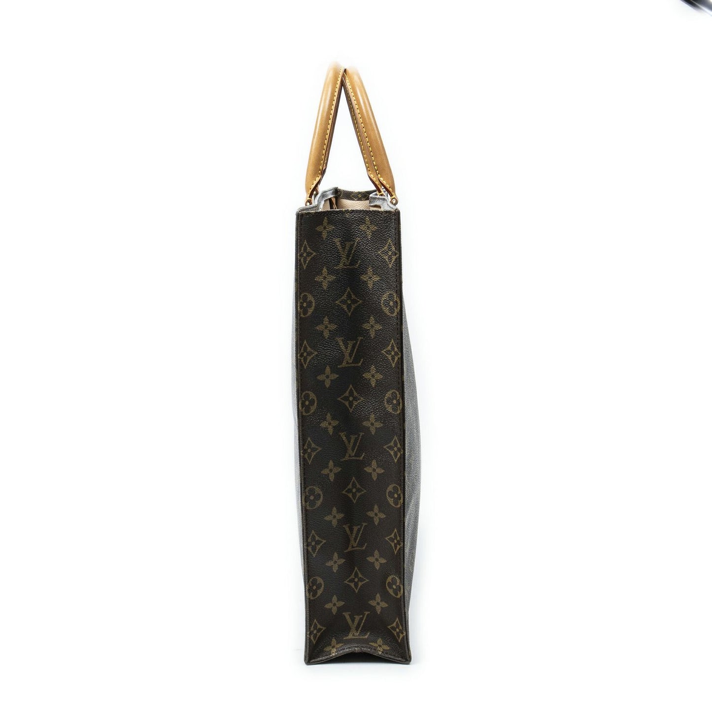 Louis Vuitton Sac Plat Brown Monogram Canvas Tote — view 4