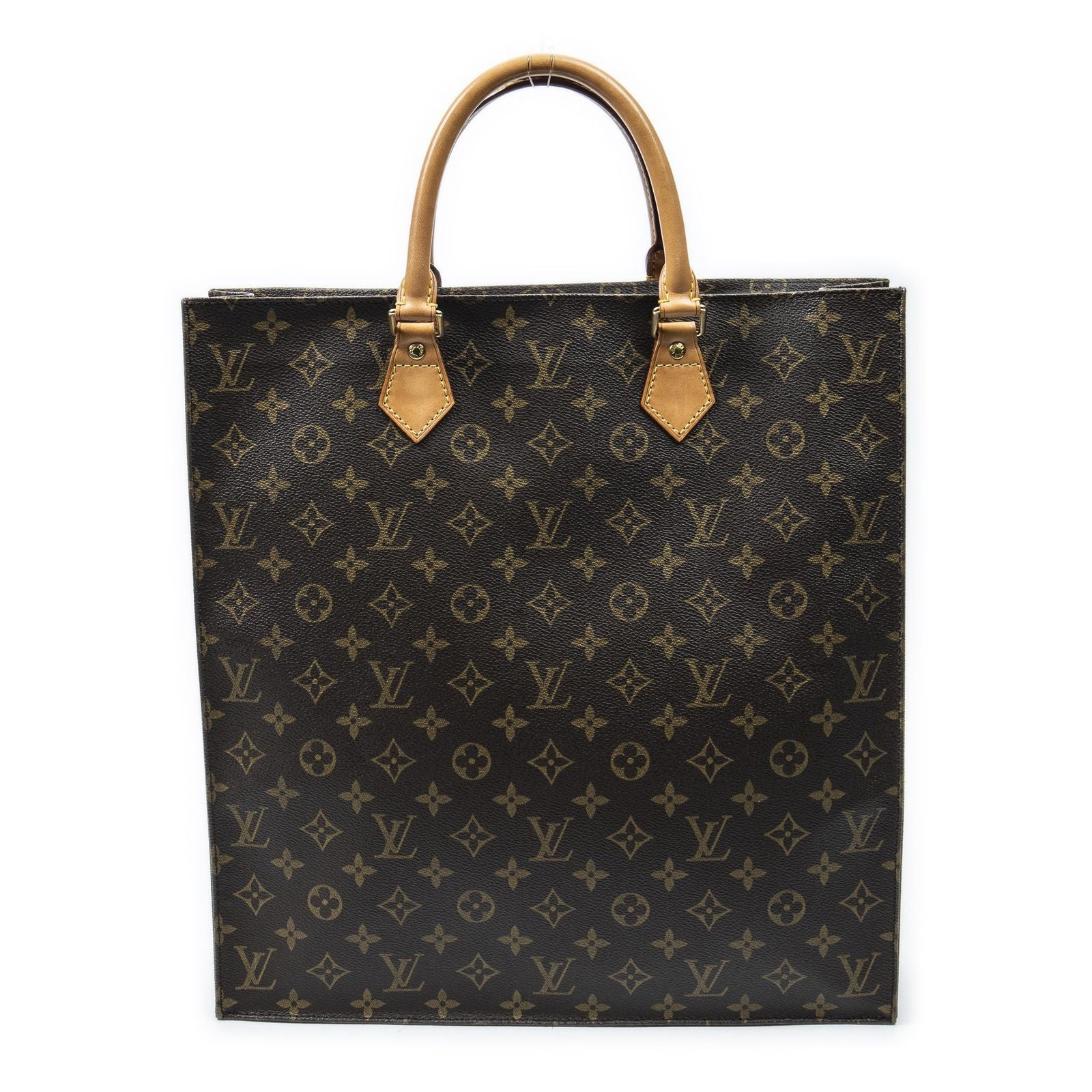 Louis Vuitton Sac Plat Brown Monogram Canvas Tote