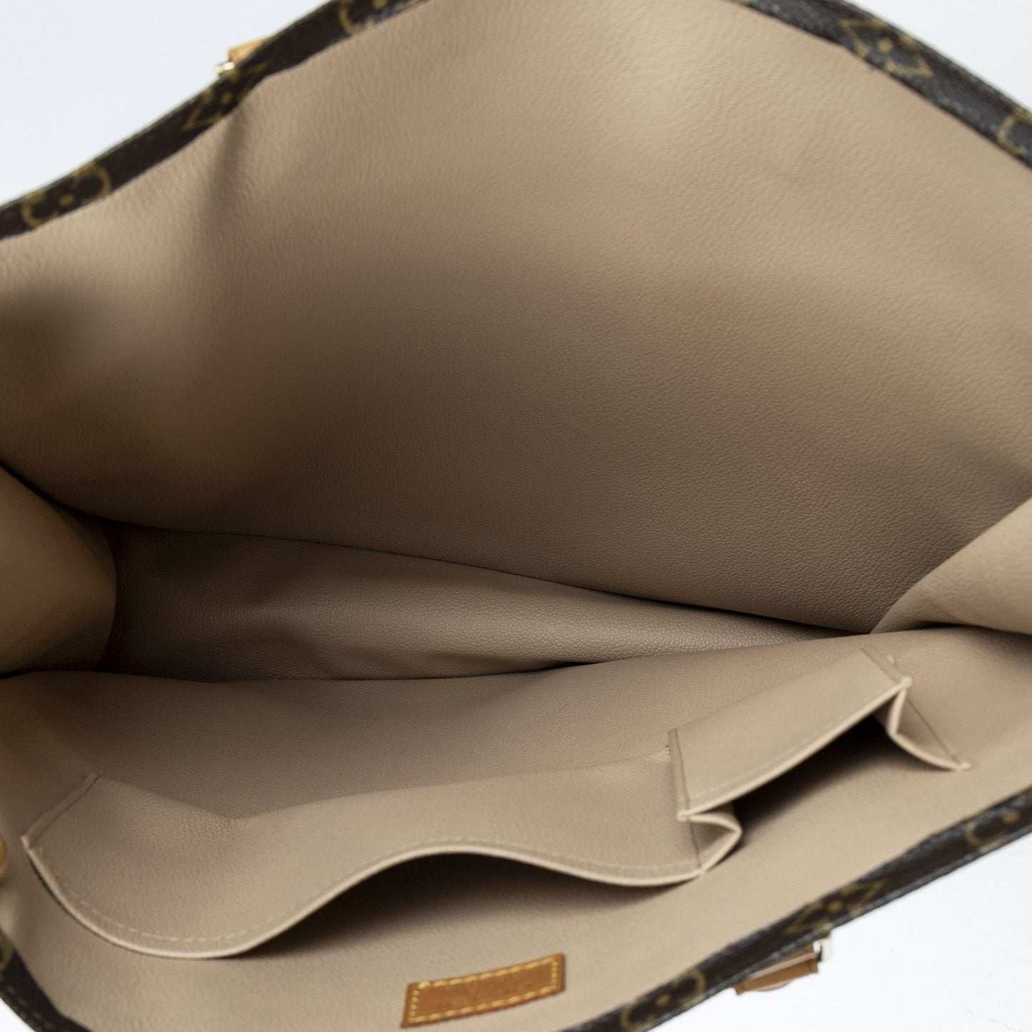 Louis Vuitton Sac Plat Brown Monogram Canvas Tote — view 9