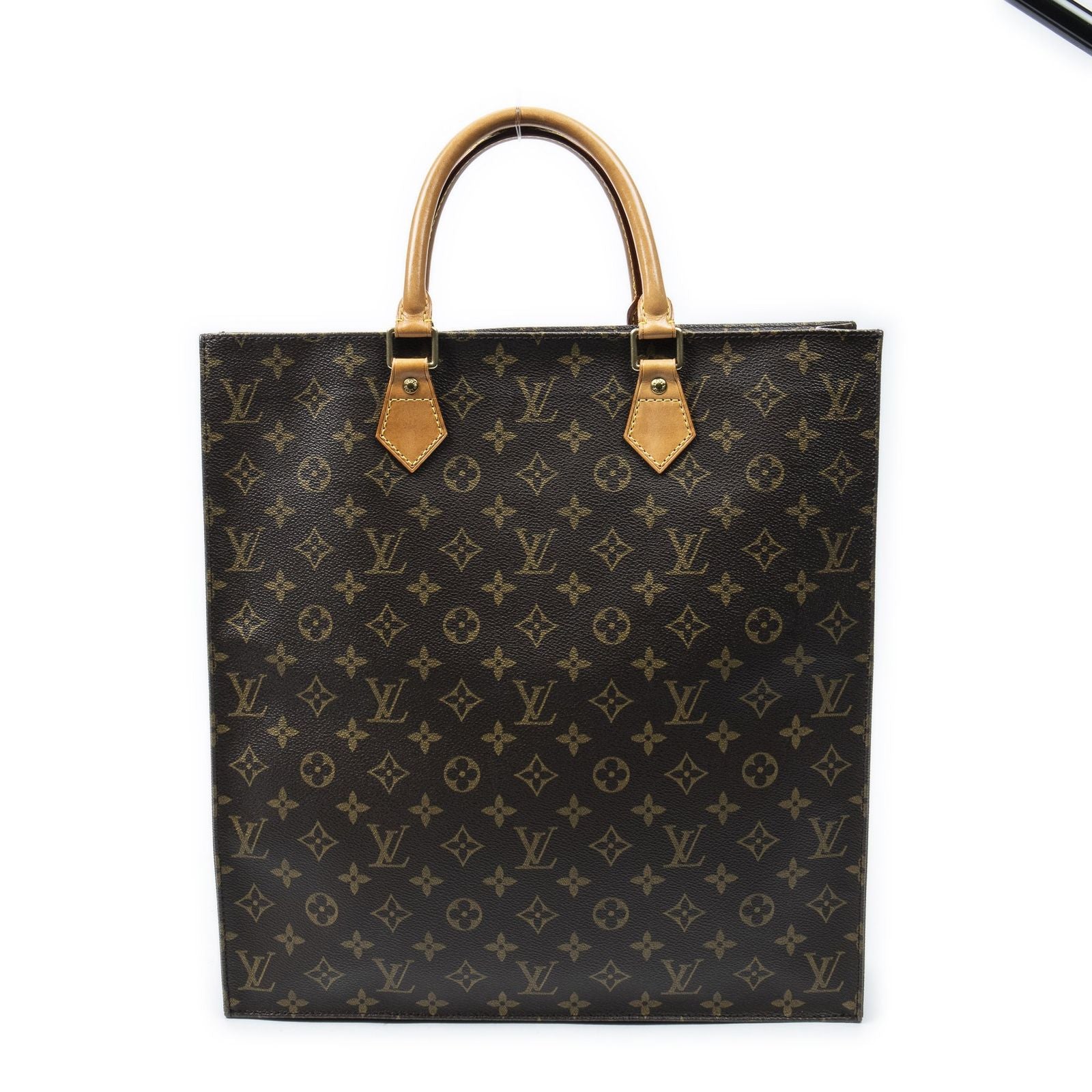 Louis Vuitton Sac Plat Brown Monogram Canvas Tote — view 5