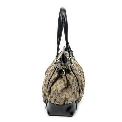 Gucci Fullum Tote Beige Black GG Canvas — view 4