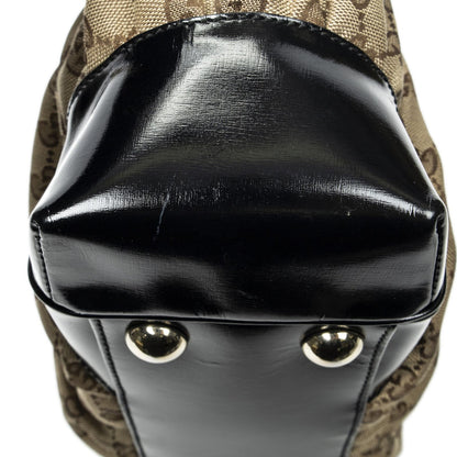 Gucci Fullum Tote Beige Black GG Canvas — view 7