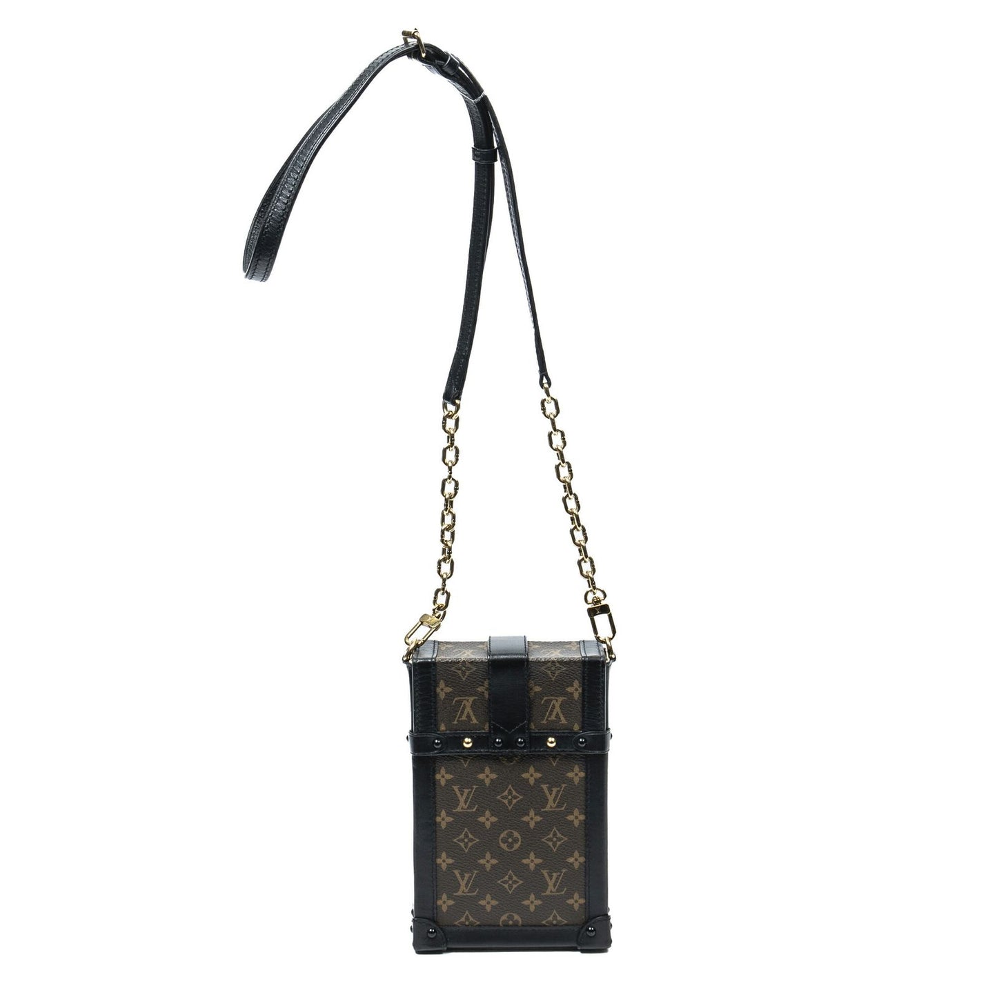 Louis Vuitton Vertical Trunk Pochette Brown Monogram Canvas — view 5