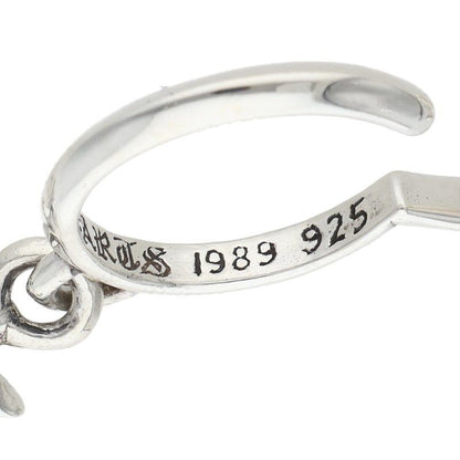 Chrome Hearts Tiny CH Cross Hoop Silver Earrings — view 4