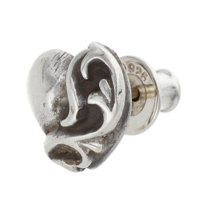 Chrome Hearts Stud Heart Silver Earrings