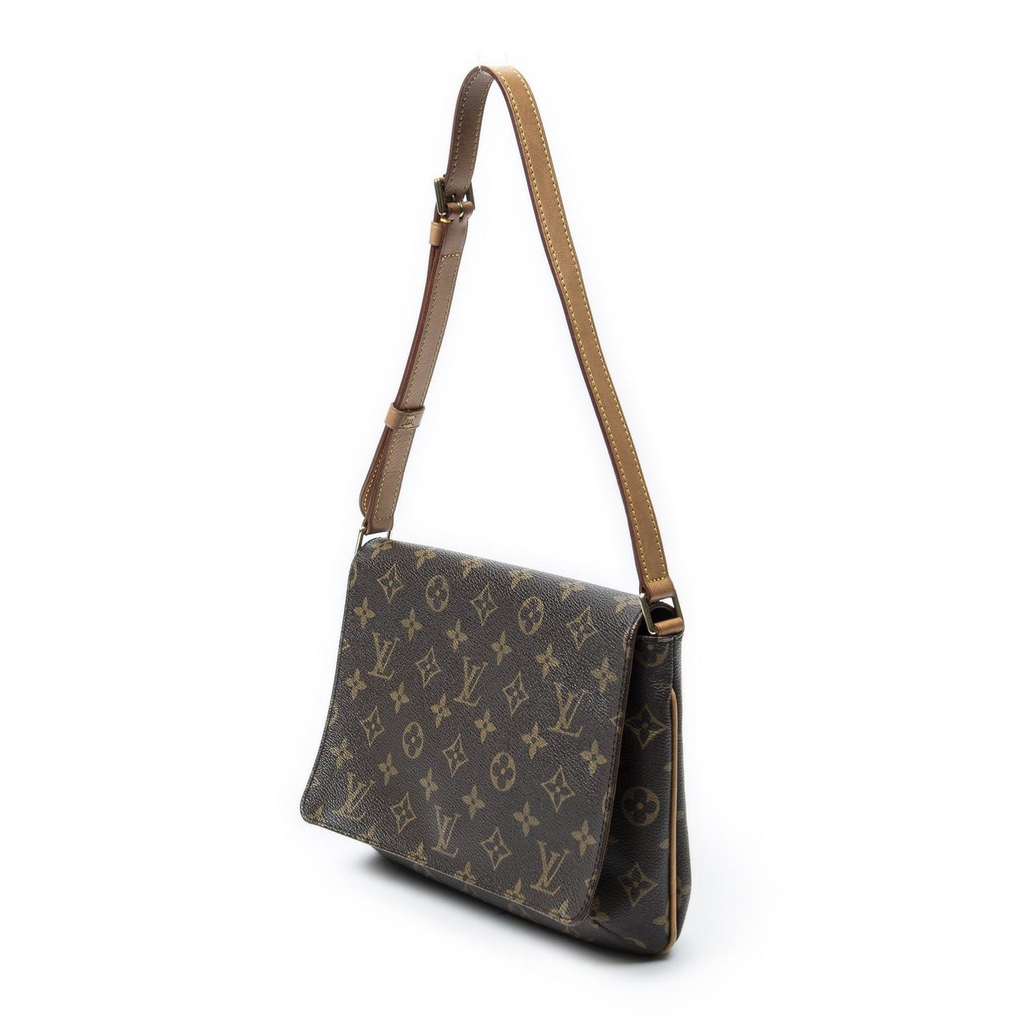Louis Vuitton Musette Tango Brown Monogram Canvas Messenger Bag — view 2