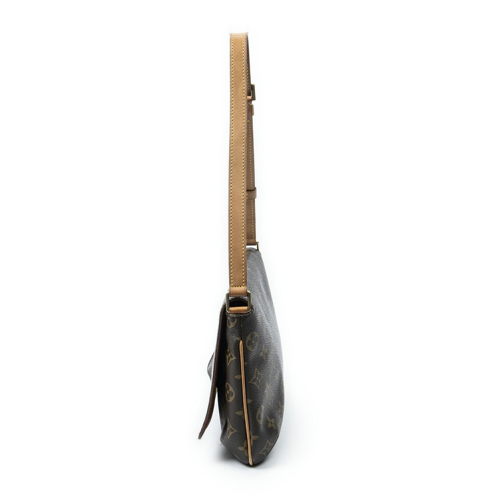 Louis Vuitton Musette Tango Brown Monogram Canvas Messenger Bag — view 3