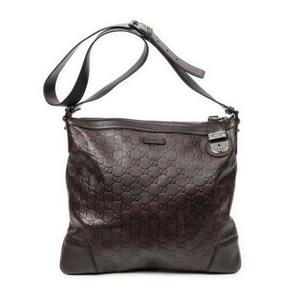 Gucci Zip Messenger Brown Guccissima