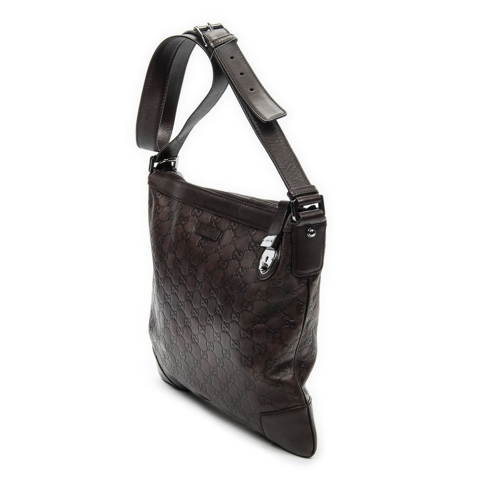 Gucci Zip Messenger Brown Guccissima — view 2