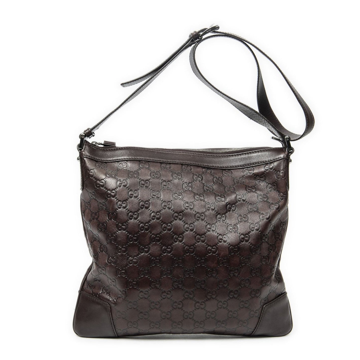 Gucci Zip Messenger Brown Guccissima — view 5
