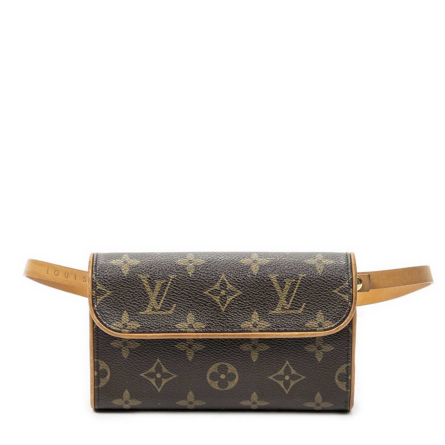 Louis Vuitton Pochette Florentine Brown Monogram Canvas Handbag