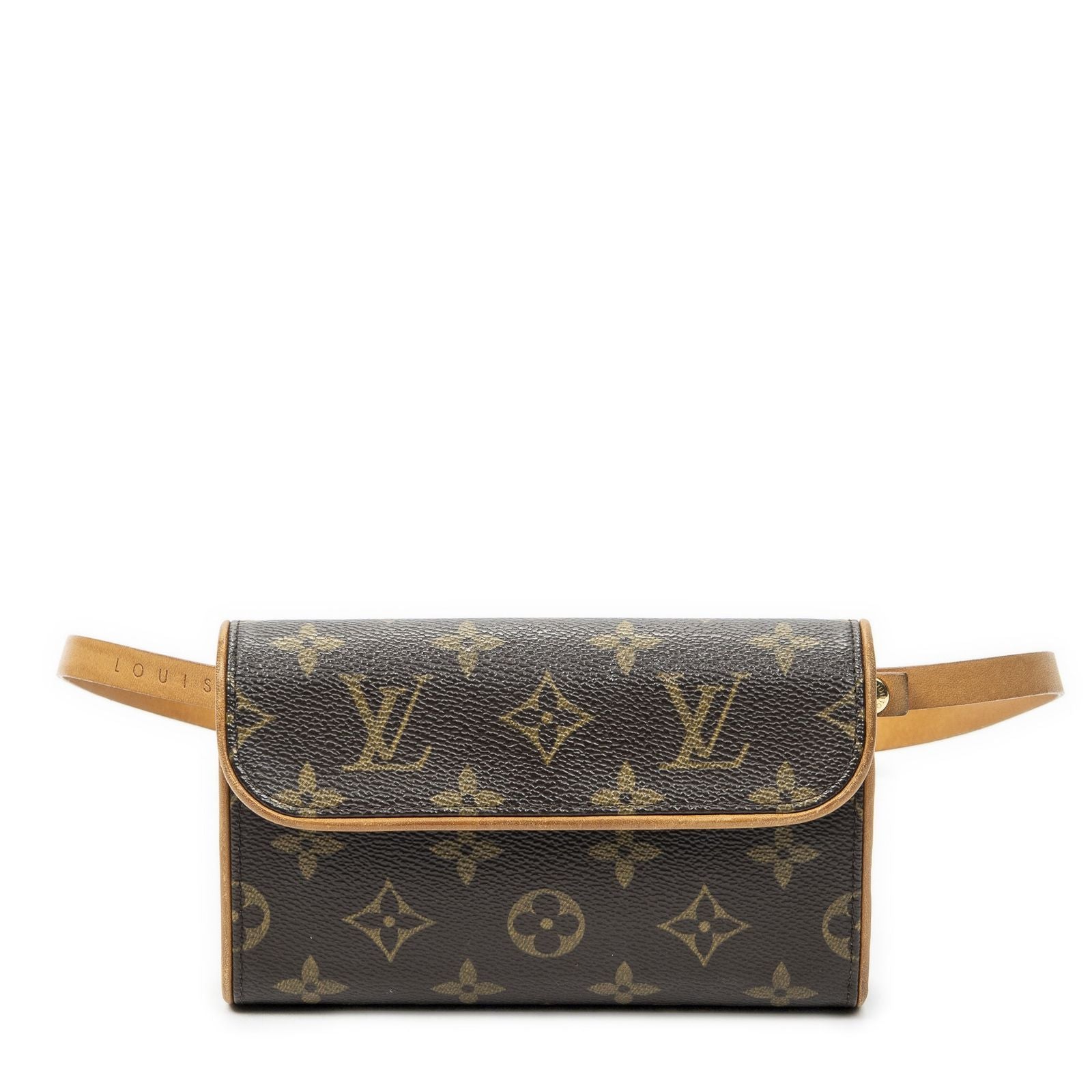 Louis Vuitton Pochette Florentine Brown Monogram Canvas Handbag