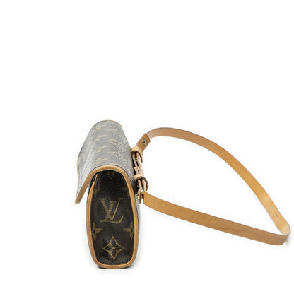 Louis Vuitton Pochette Florentine Brown Monogram Canvas Handbag — view 3