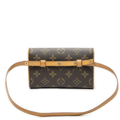 Louis Vuitton Pochette Florentine Brown Monogram Canvas Handbag — view 5
