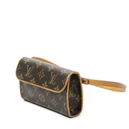 Louis Vuitton Pochette Florentine Brown Monogram Canvas Handbag — view 2