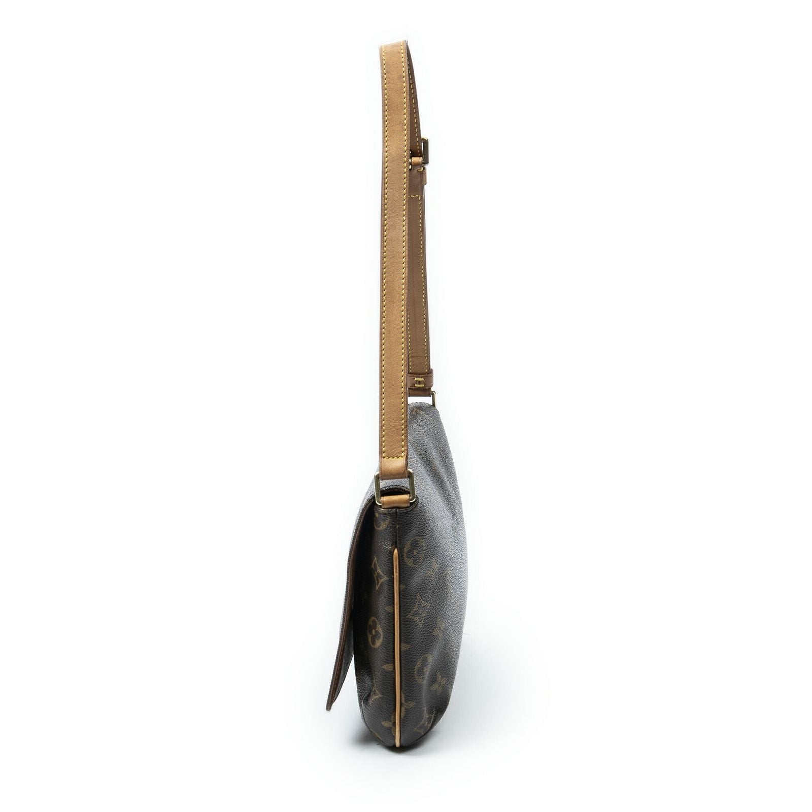Louis Vuitton Musette Tango Brown Monogram Canvas Messenger Bag — view 3