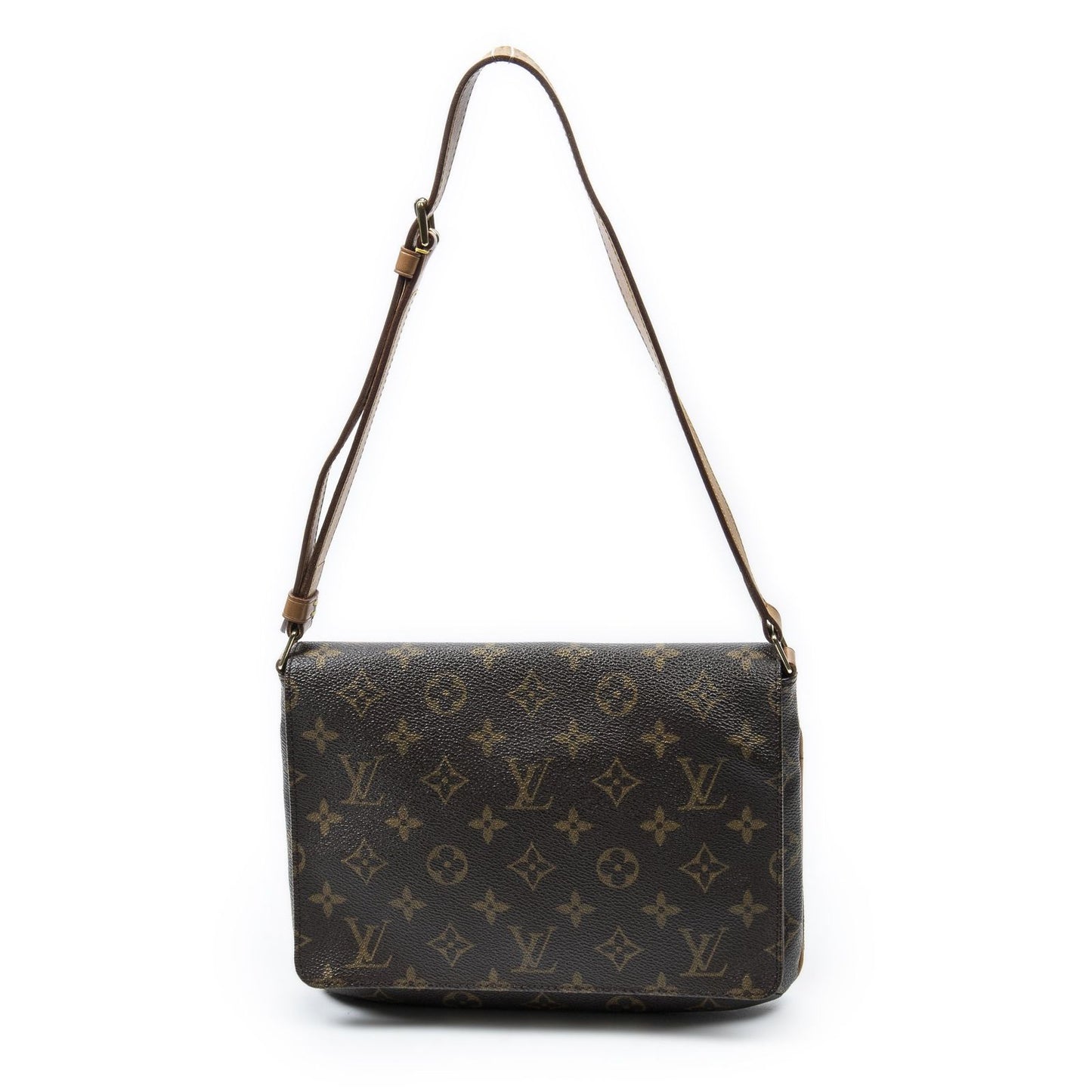 Louis Vuitton Musette Tango Brown Monogram Canvas Messenger Bag