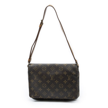 Louis Vuitton Musette Tango Brown Monogram Canvas Messenger Bag