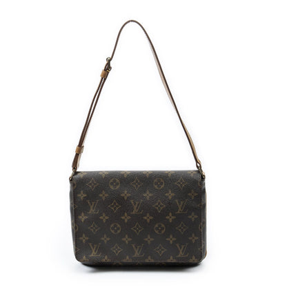 Louis Vuitton Musette Tango Brown Monogram Canvas Messenger Bag