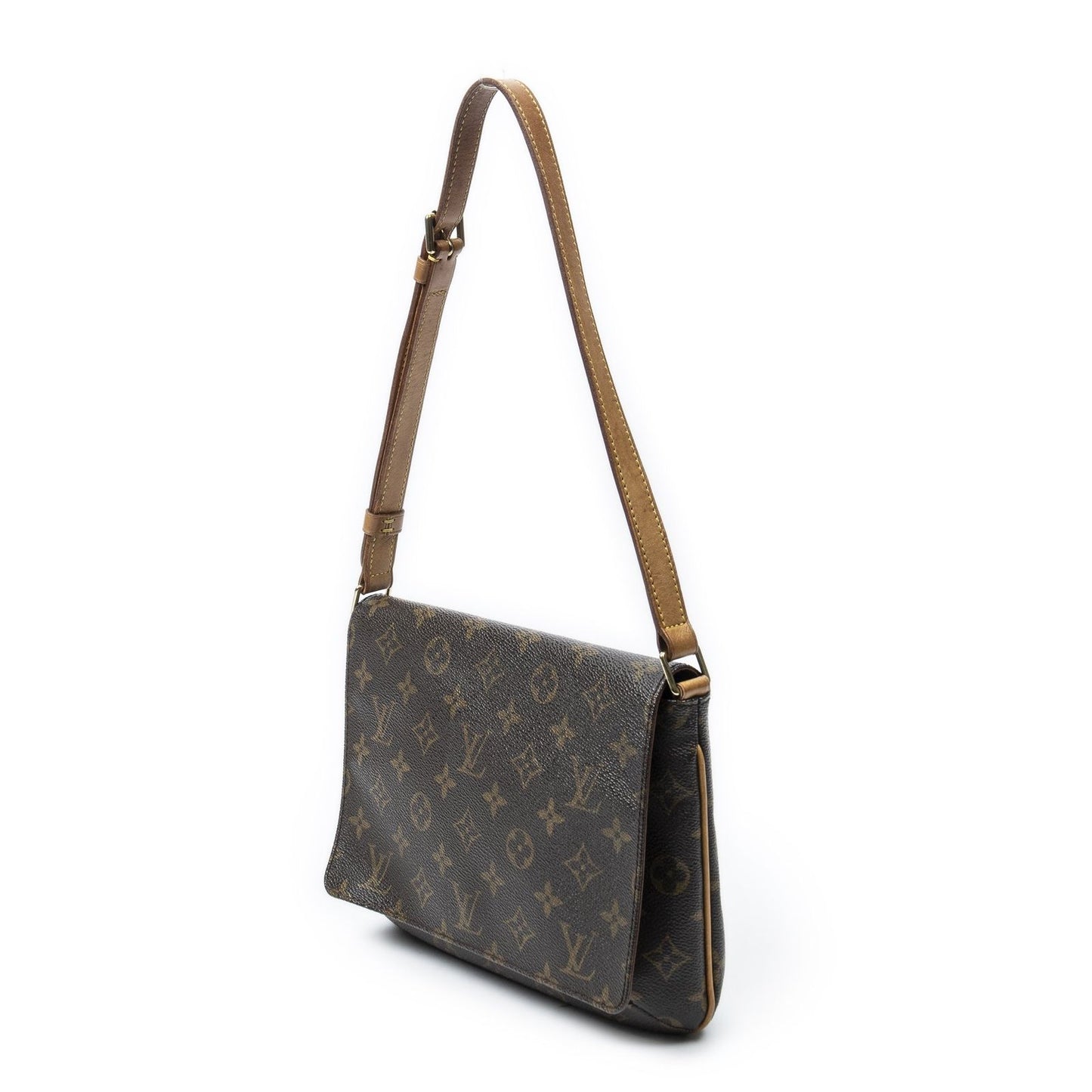 Louis Vuitton Musette Tango Brown Monogram Canvas Messenger Bag — view 2