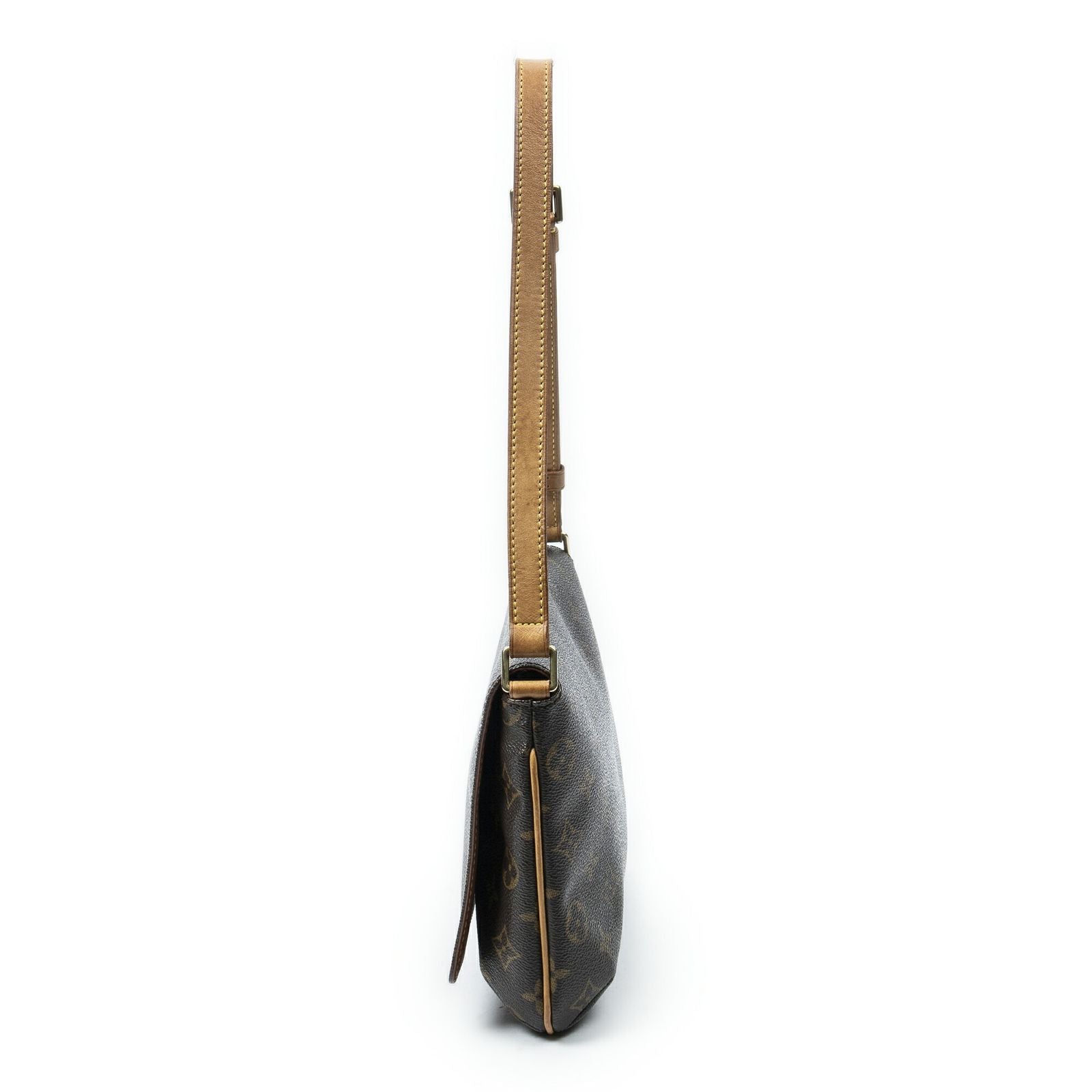 Louis Vuitton Musette Tango Brown Monogram Canvas Messenger Bag — view 3