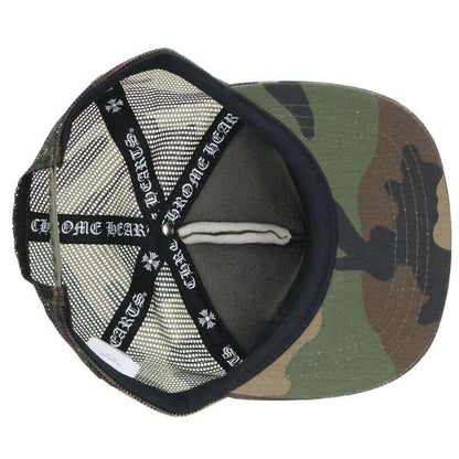 Chrome Hearts Trucker Cap Truck Khaki Cap Camouflage Pattern CH Mesh Hat with — view 3