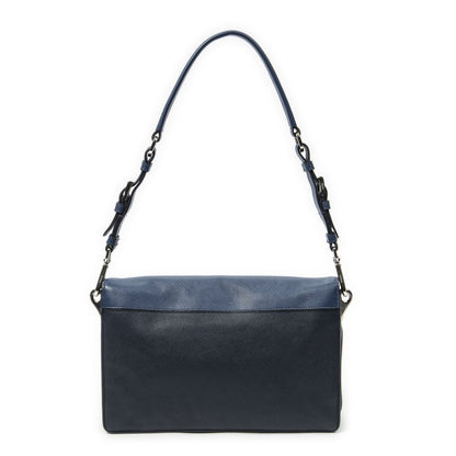 Prada Sound Lock Flap Navy Saffiano Leather — view 5