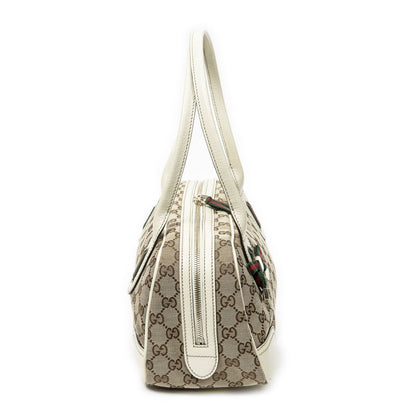 Gucci Princi Boston Beige Ivory GG Canvas Messenger Bag — view 4