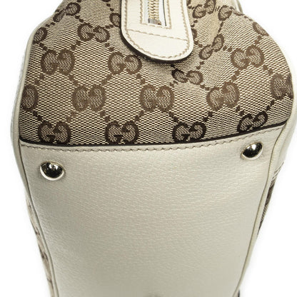 Gucci Princi Boston Beige Ivory GG Canvas Messenger Bag — view 7