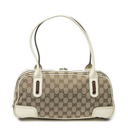 Gucci Princi Boston Beige Ivory GG Canvas Messenger Bag — view 5