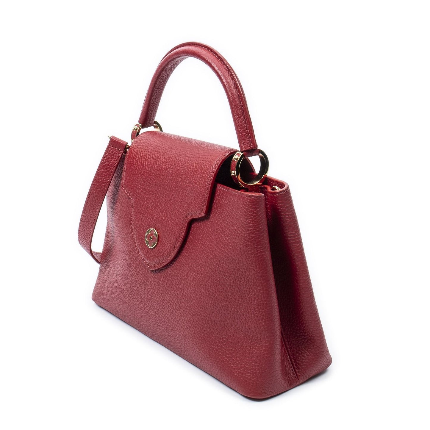 Louis Vuitton Capucines Red Taurillon Clemence Leather Messenger Bag — view 2