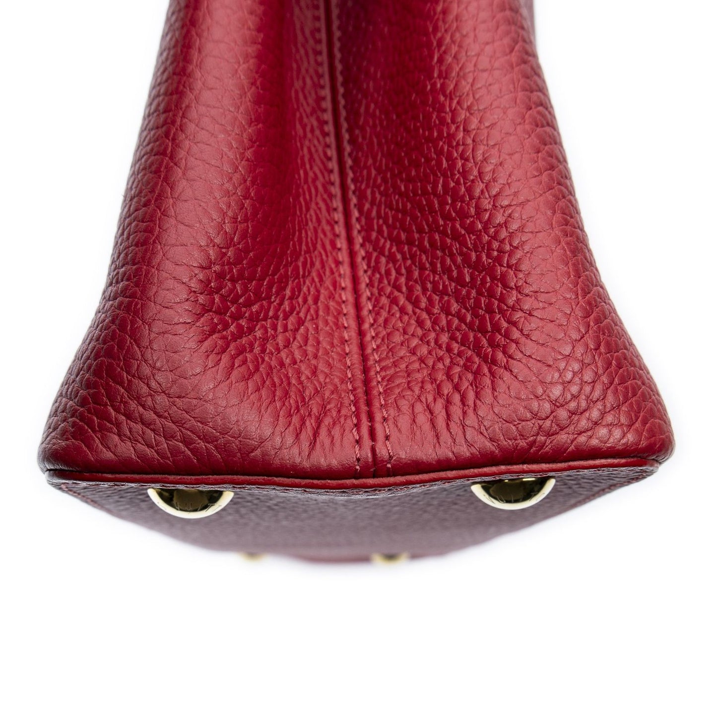 Louis Vuitton Capucines Red Taurillon Clemence Leather Messenger Bag — view 8