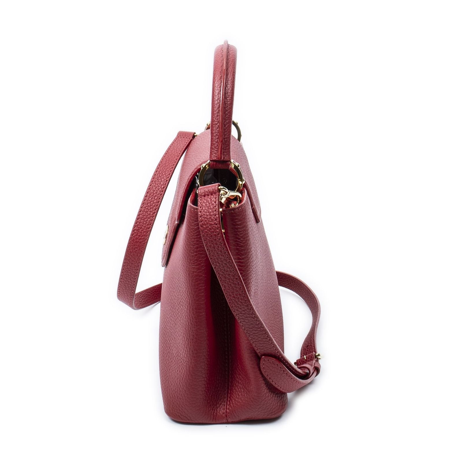 Louis Vuitton Capucines Red Taurillon Clemence Leather Messenger Bag — view 3