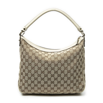 Gucci Abbey Pocket Hobo Beige Ivory GG Canvas — view 5