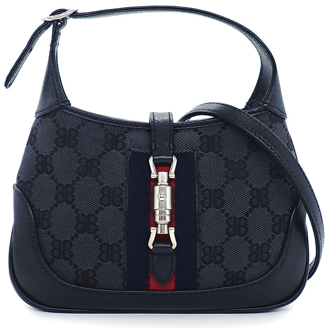 Gucci Shoulder Bag the Hacker Project Jackie GG Canvas Leather
