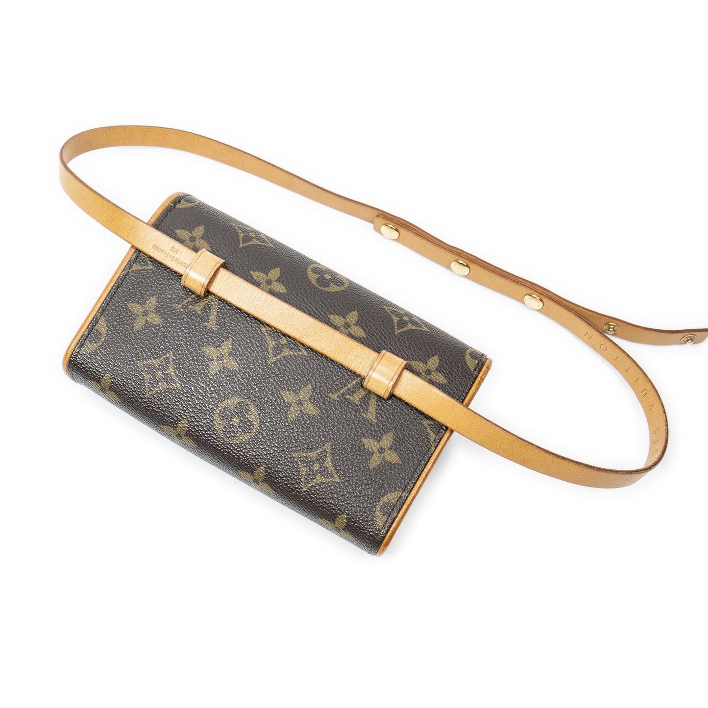 Louis Vuitton Pochette Florentine Brown Monogram Canvas Handbag — view 2