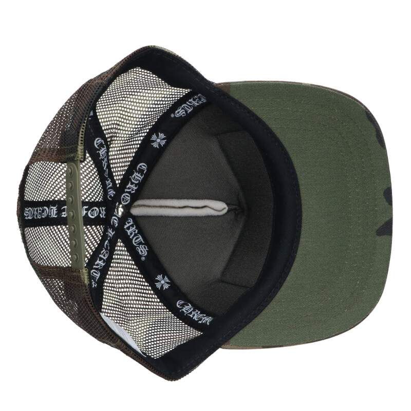 Chrome Hearts Trucker Cap Truck Khaki Cap CH Camouflage Mesh Hat with Patch — view 3