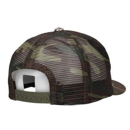 Chrome Hearts Trucker Cap Truck Khaki Cap CH Camouflage Mesh Hat with Patch — view 2