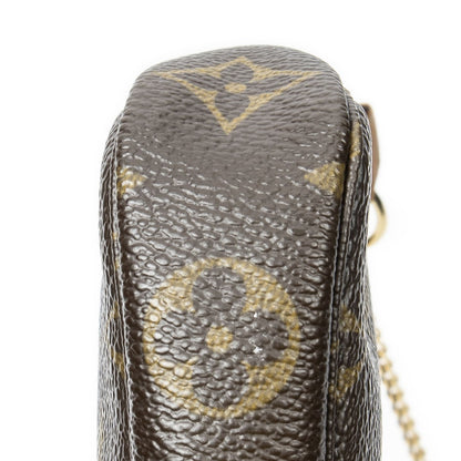 Louis Vuitton Mini Pochette Brown Monogram Canvas — view 7