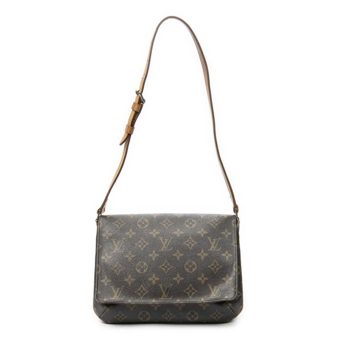 Louis Vuitton Musette Tango Brown Monogram Canvas Messenger Bag
