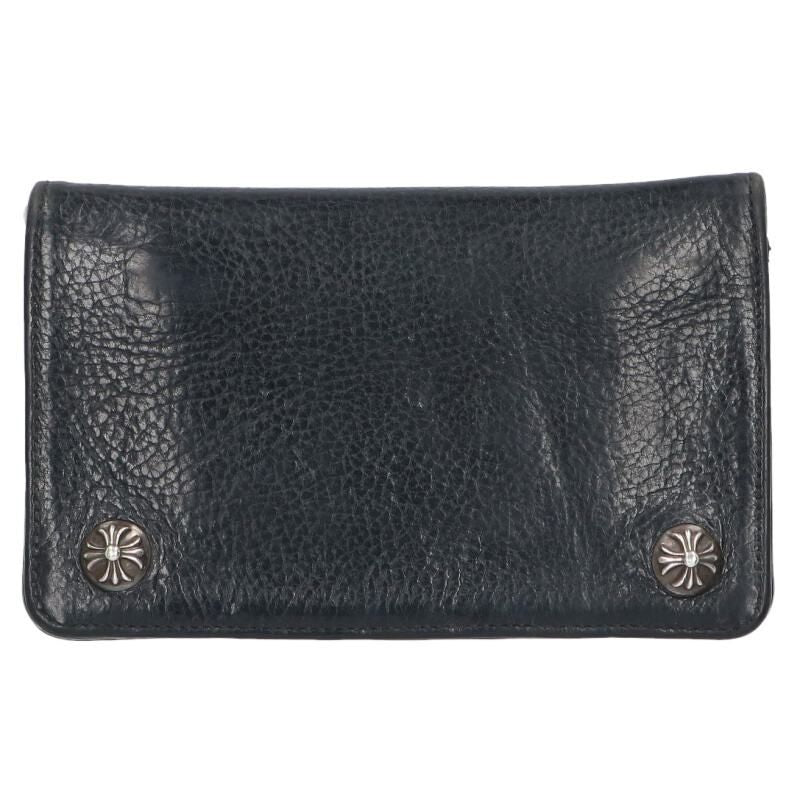 Chrome Hearts Cross Button Leather Wallet
