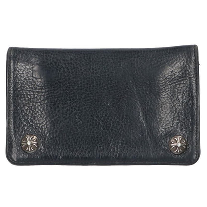 Chrome Hearts Cross Button Leather Wallet
