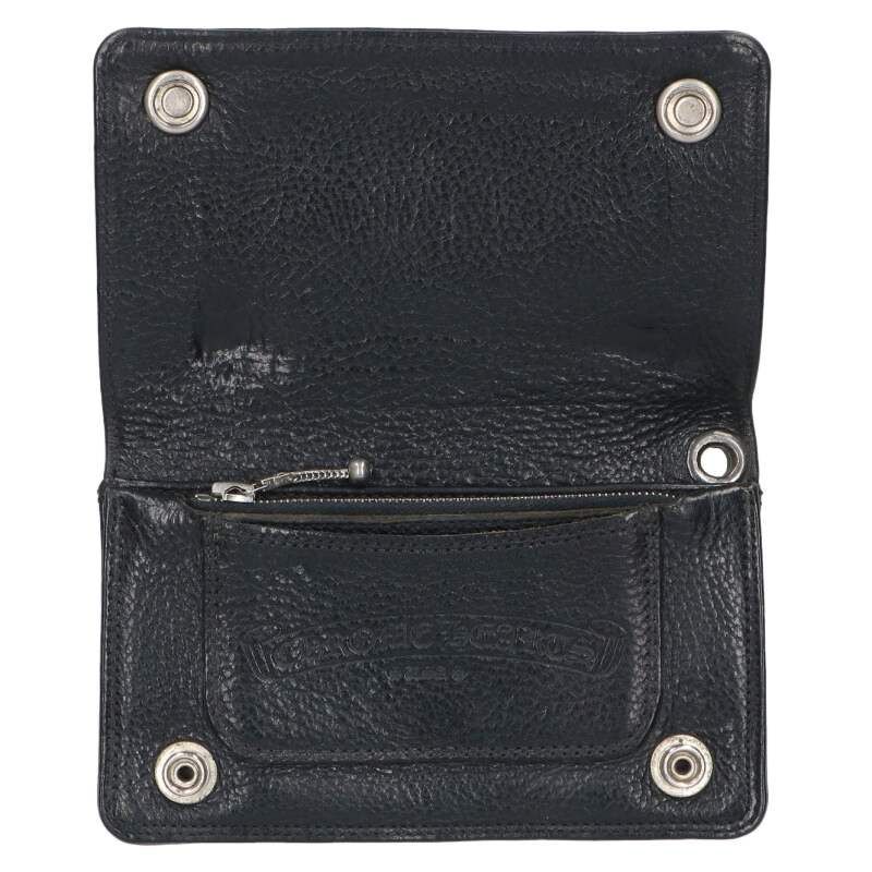 Chrome Hearts Cross Button Leather Wallet — view 3