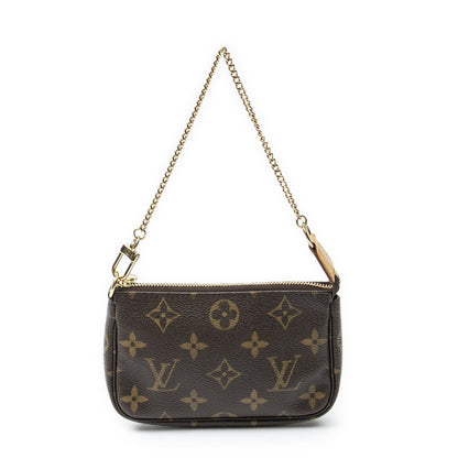 Louis Vuitton Mini Pochette Brown Monogram Canvas — view 5