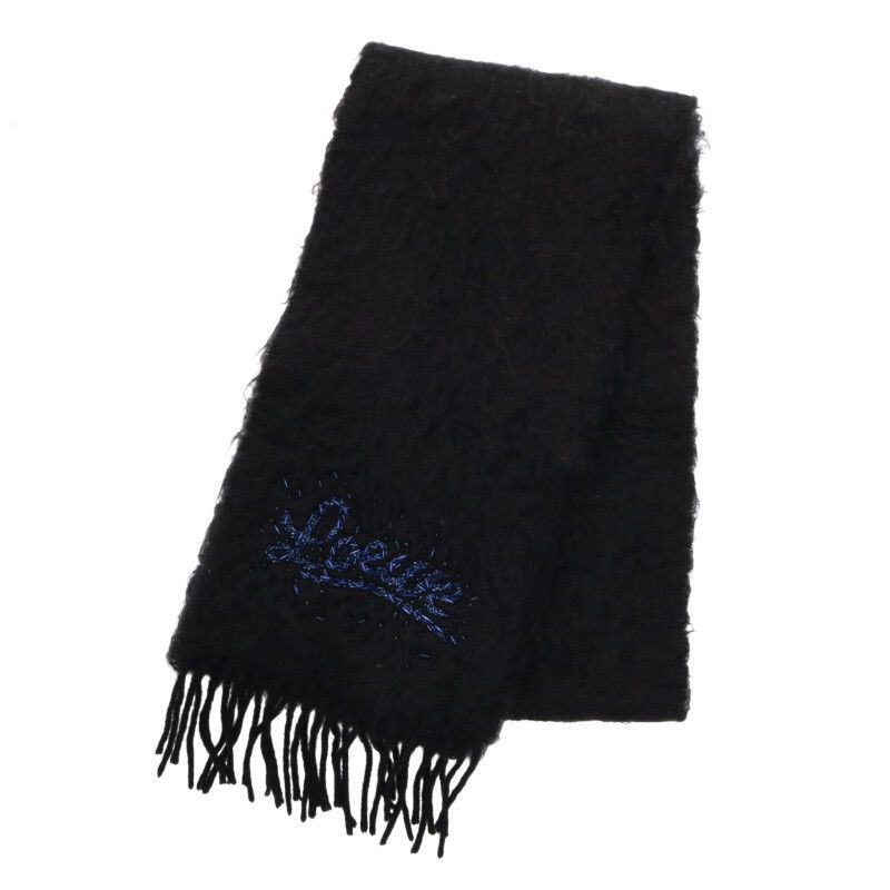 Loewe Logo Beaded Embroidery Scarf