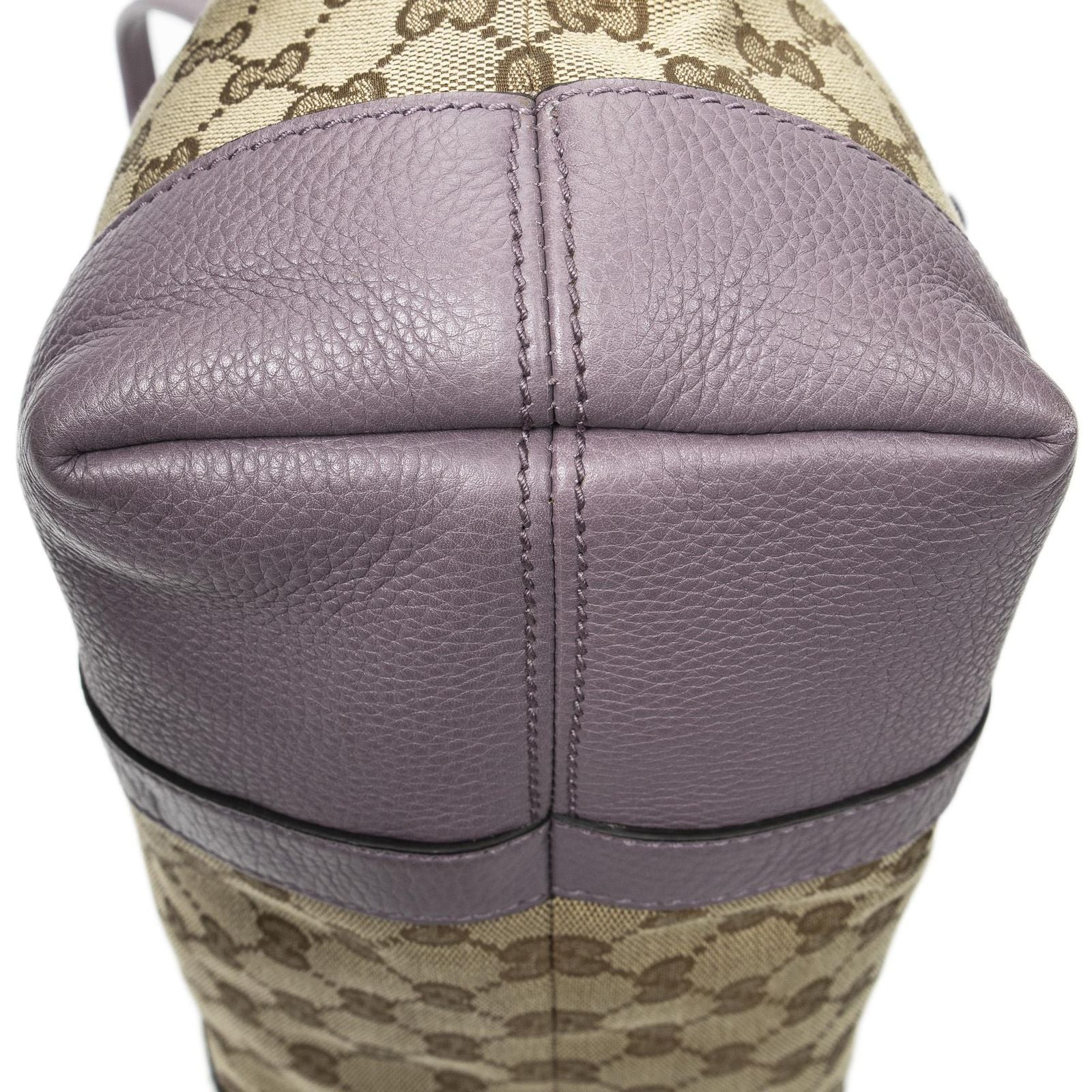 Gucci Miss GG Tote Beige Purple Canvas — view 7